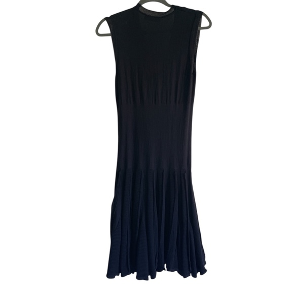 Valentino Black Knit Sleeveless Flared Cocktail Dress, Vintage - Picture 11 of 17